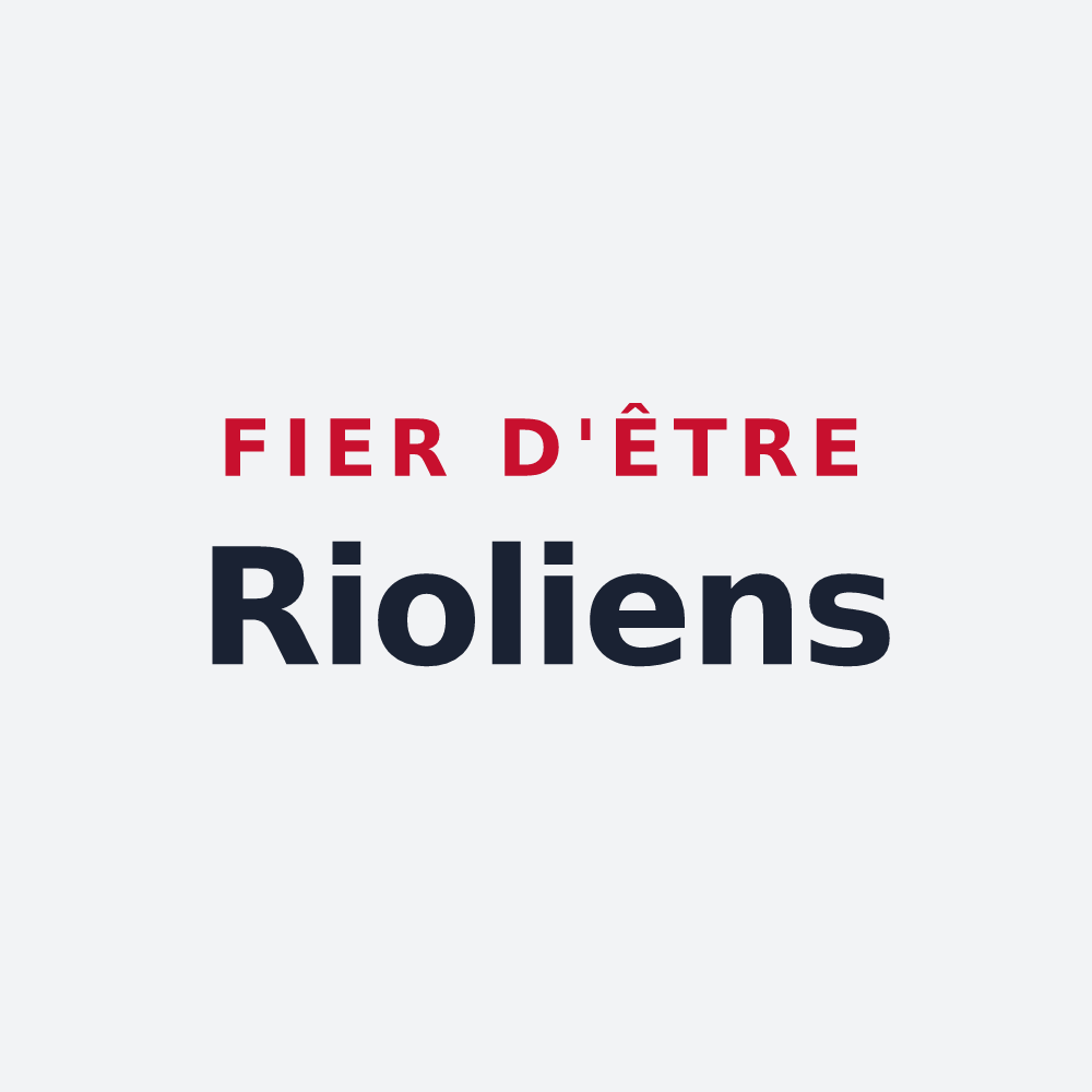 Poster « Fier d'être Rioliens » — design pour Rieux
