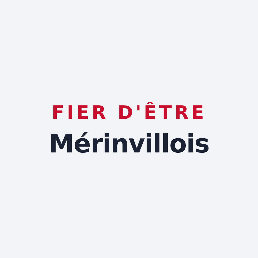 Poster « Fier d'être Mérinvillois » — design pour Rieux-Minervois