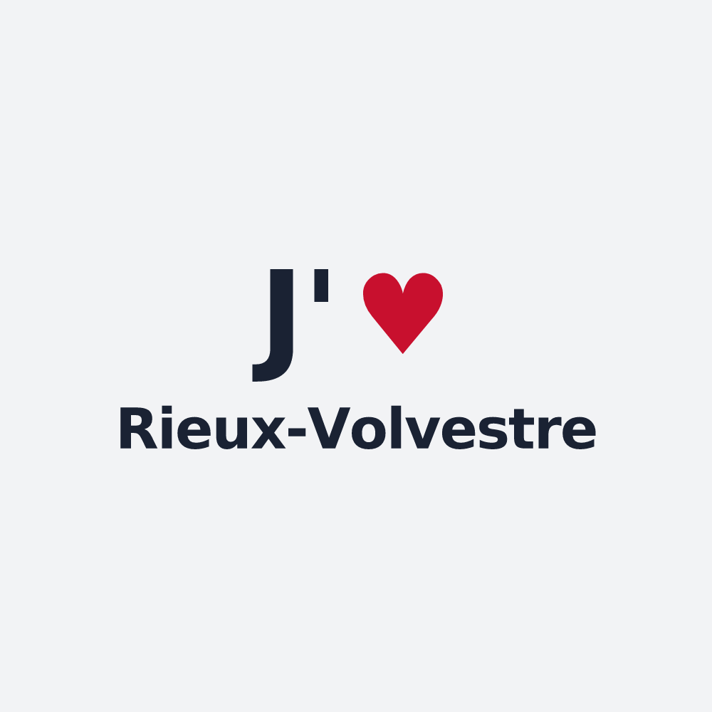 Poster personnalisé Rieux-Volvestre — design J'aime Rieux-Volvestre