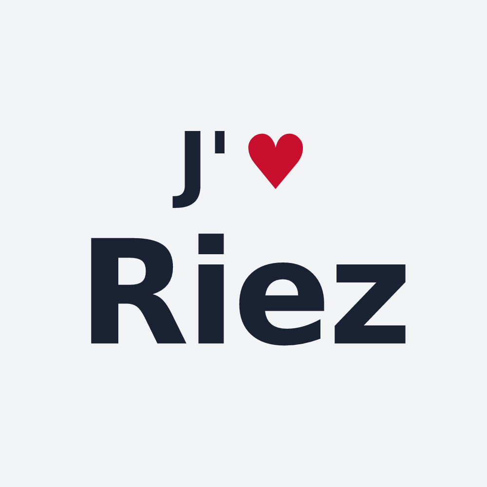 Poster personnalisé Riez — design J'aime Riez