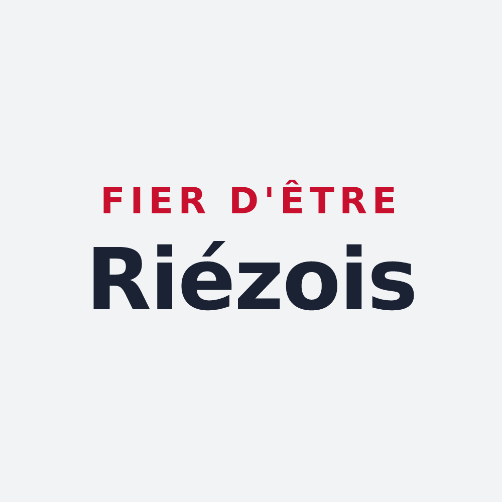Poster « Fier d'être Riézois » — design pour Riez