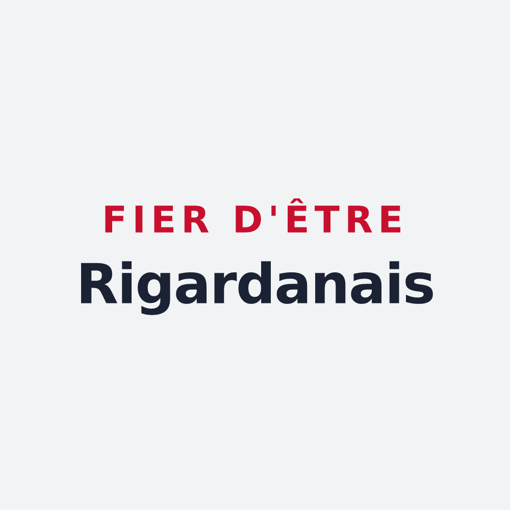 Poster « Fier d'être Rigardanais » — design pour Rigarda
