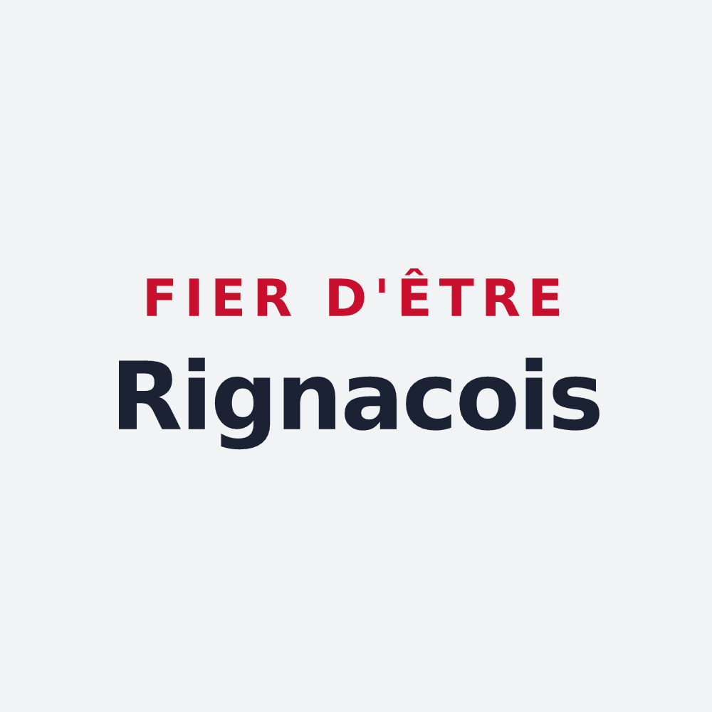 Poster « Fier d'être Rignacois » — design pour Rignac