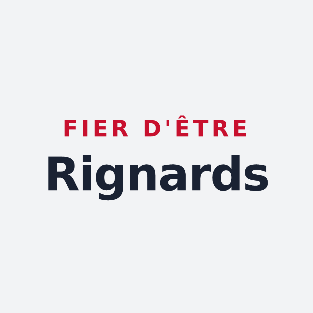 Poster « Fier d'être Rignards » — design pour Rignieux-le-Franc