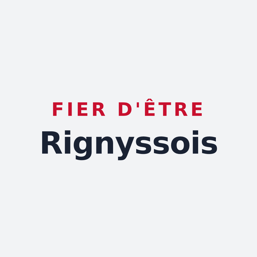 Poster « Fier d'être Rignyssois » — design pour Rigny-sur-Arroux
