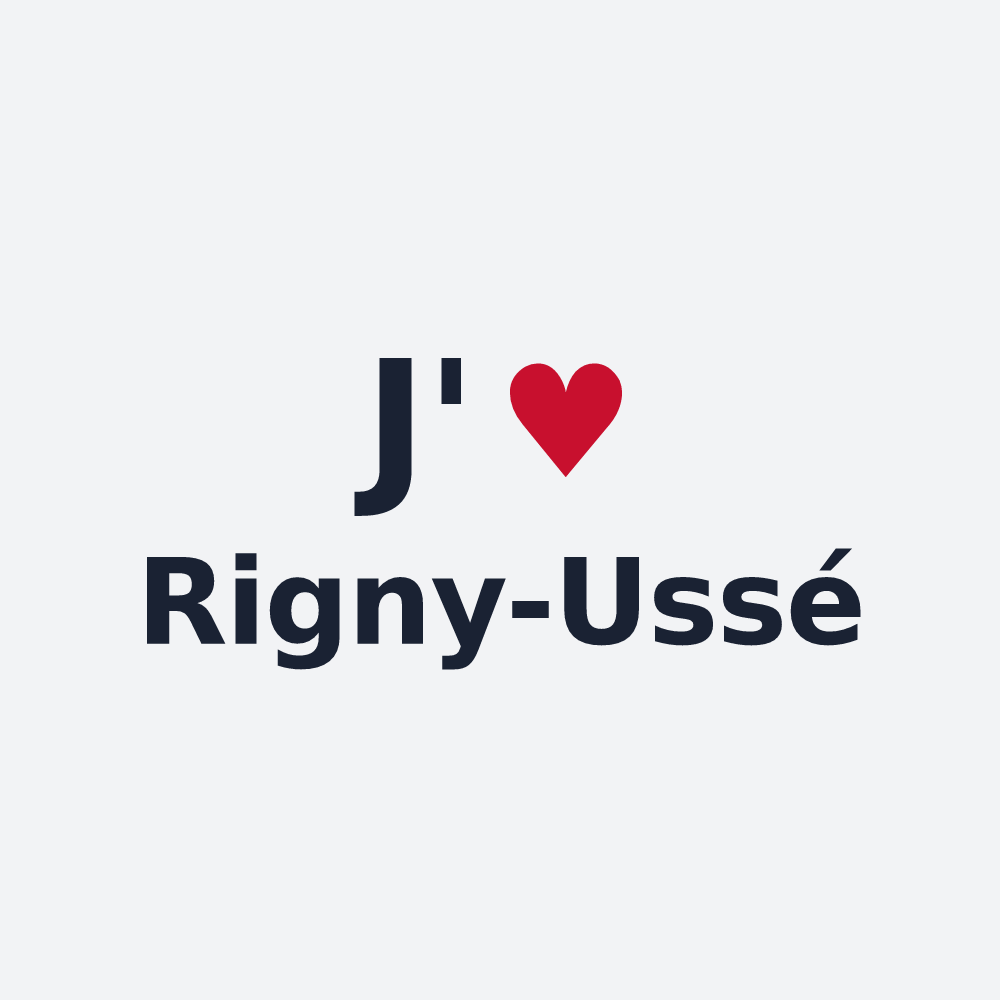 Poster personnalisé Rigny-Ussé — design J'aime Rigny-Ussé