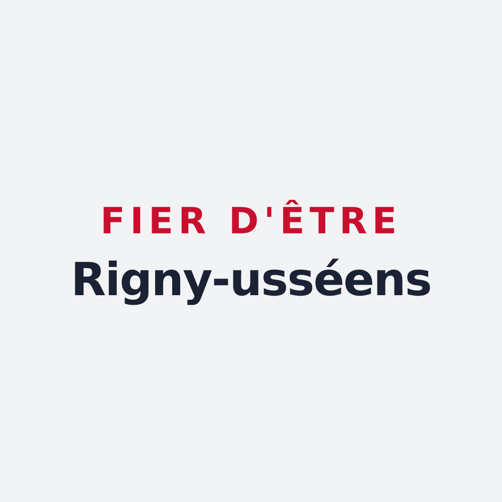 Poster « Fier d'être Rigny-usséens » — design pour Rigny-Ussé