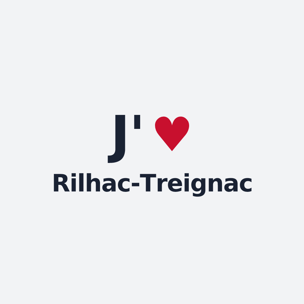 Poster personnalisé Rilhac-Treignac — design J'aime Rilhac-Treignac