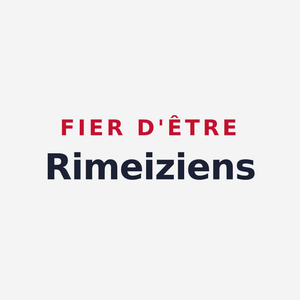 Poster « Fier d'être Rimeiziens » — design pour Rimeize