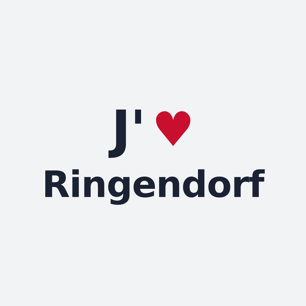 Poster personnalisé Ringendorf — design J'aime Ringendorf