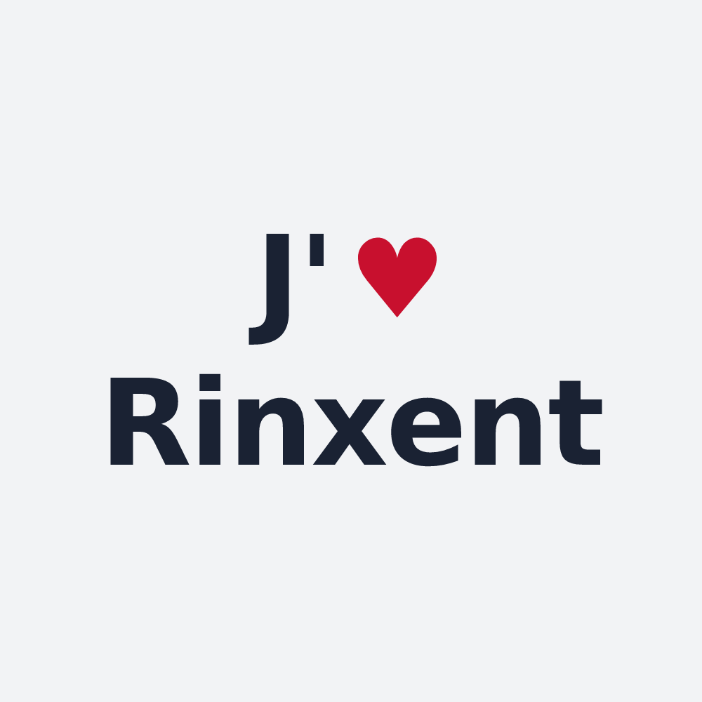 Poster personnalisé Rinxent — design J'aime Rinxent