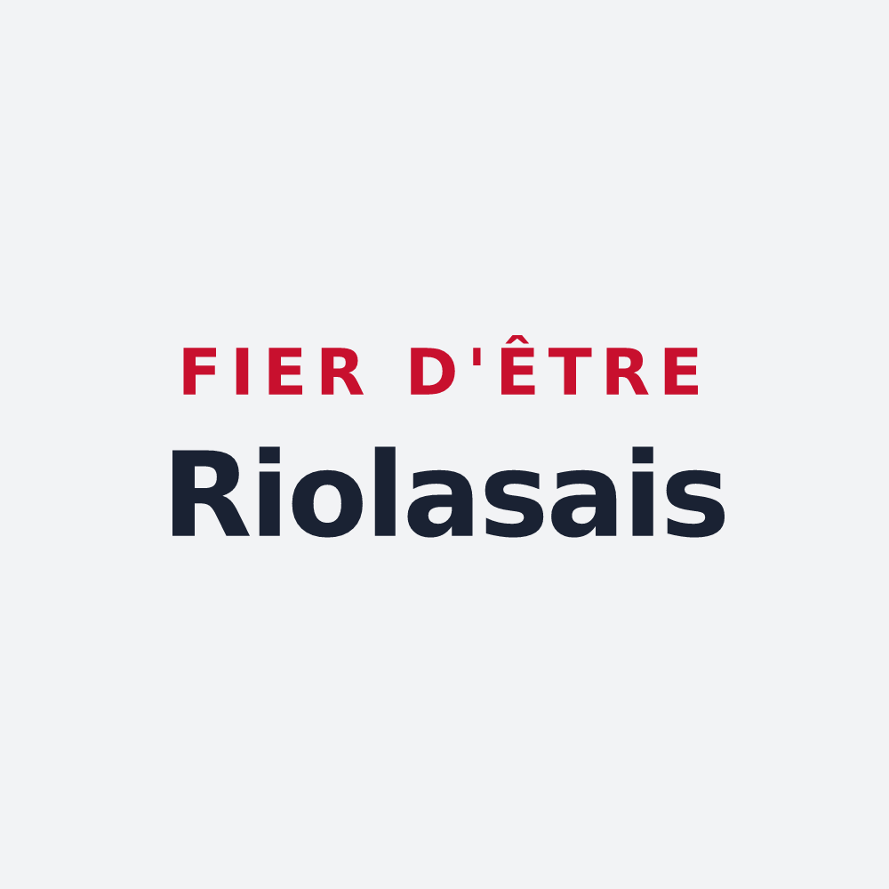 Poster « Fier d'être Riolasais » — design pour Riolas