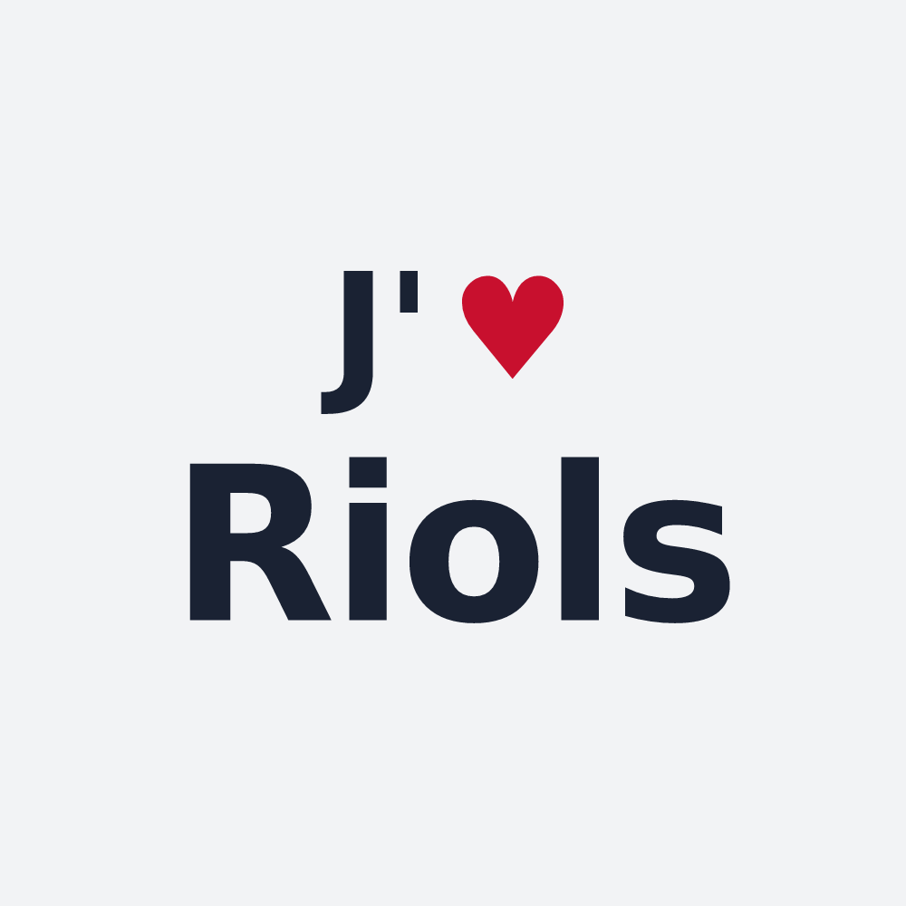 Poster personnalisé Riols — design J'aime Riols