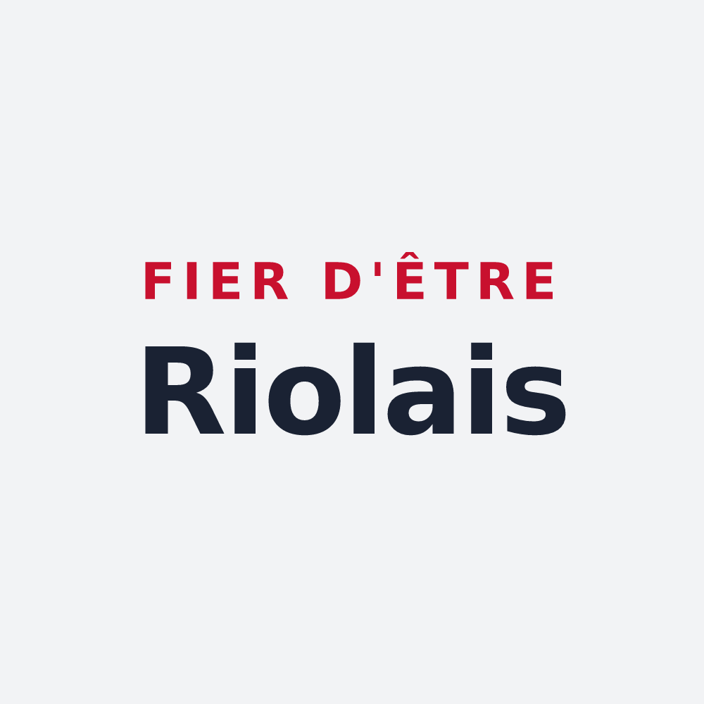Poster « Fier d'être Riolais » — design pour Riols