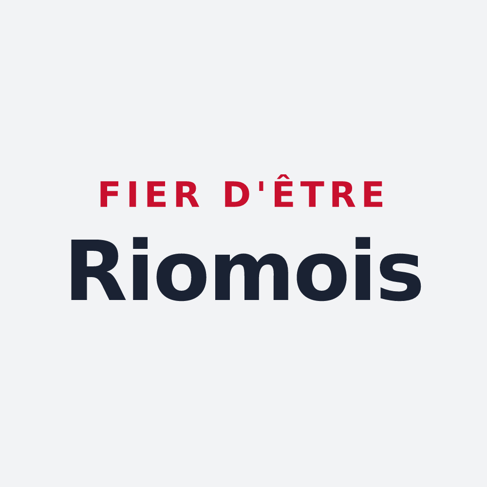 Poster « Fier d'être Riomois » — design pour Riom-ès-Montagnes