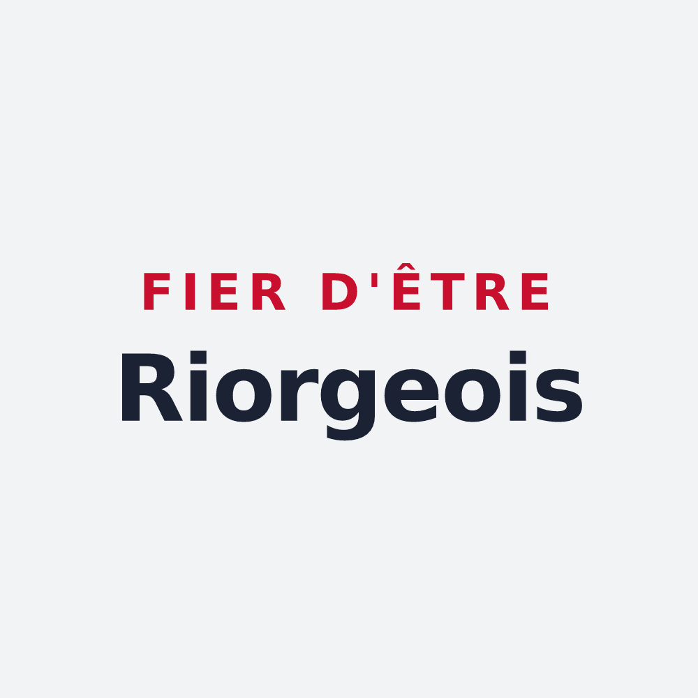 Poster « Fier d'être Riorgeois » — design pour Riorges