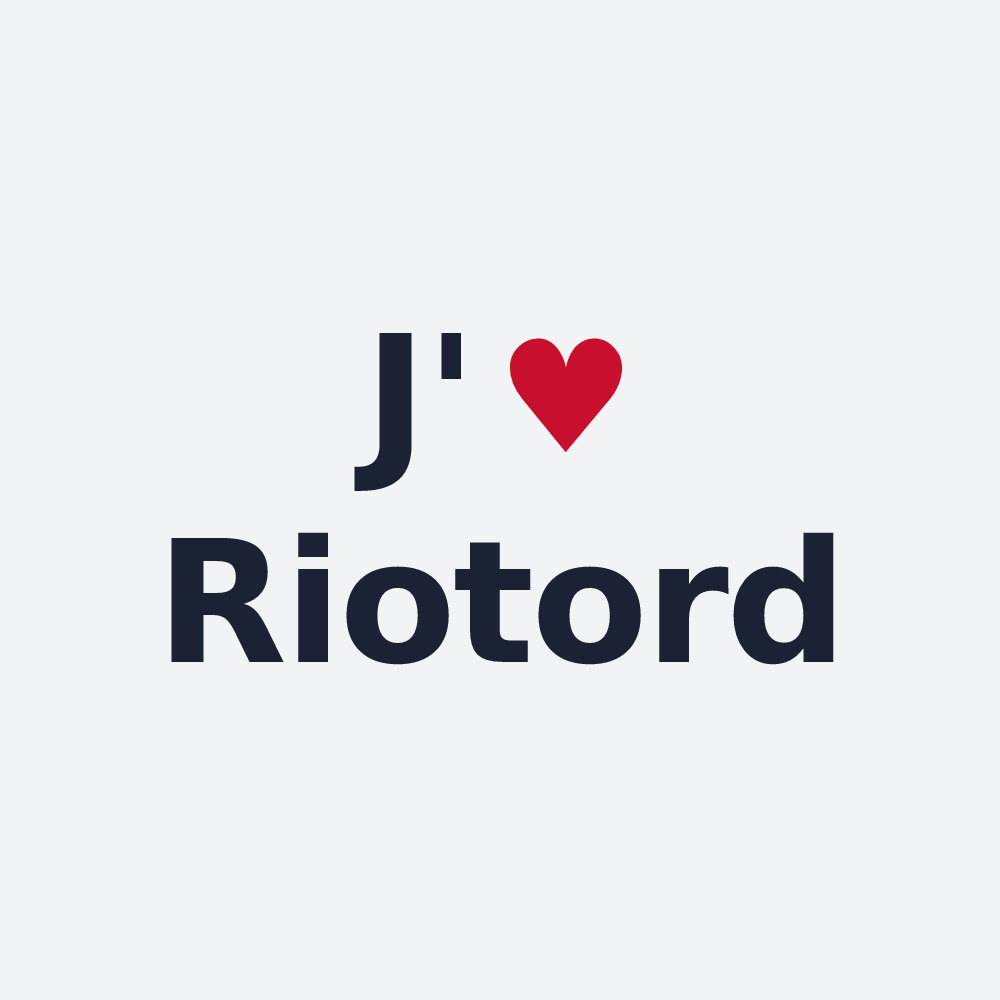 Poster personnalisé Riotord — design J'aime Riotord
