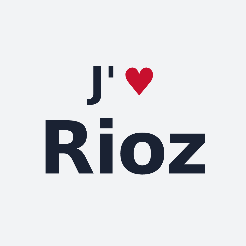 Poster personnalisé Rioz — design J'aime Rioz