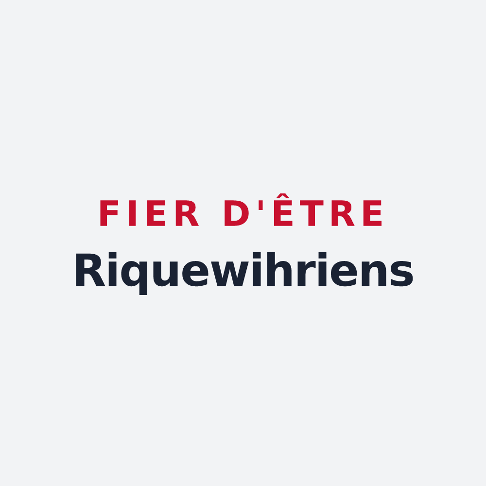 Poster « Fier d'être Riquewihriens » — design pour Riquewihr