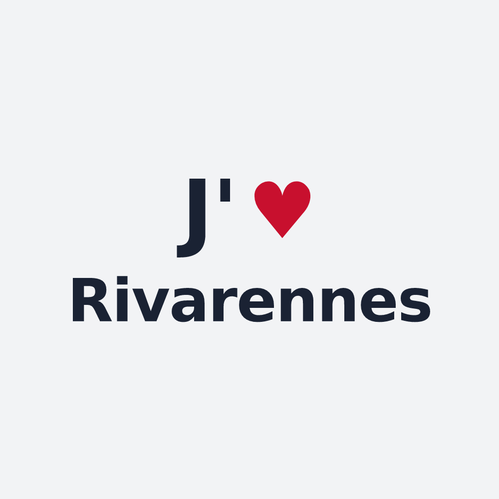 Poster personnalisé Rivarennes — design J'aime Rivarennes