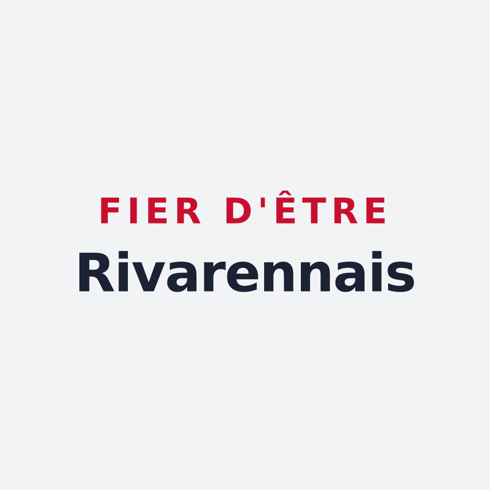 Poster « Fier d'être Rivarennais » — design pour Rivarennes