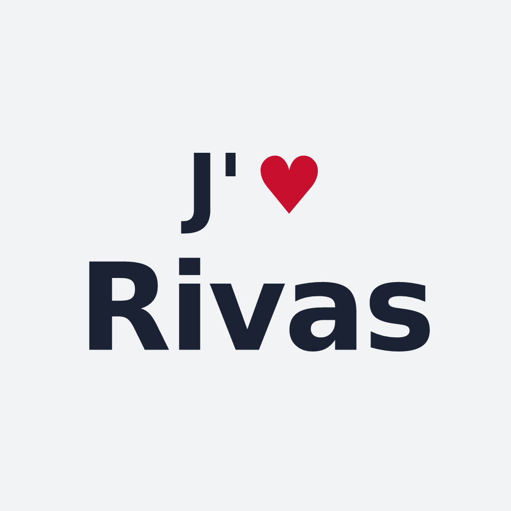 Poster personnalisé Rivas — design J'aime Rivas