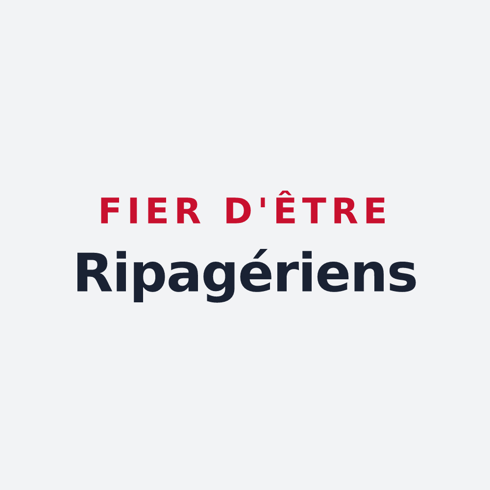 Poster « Fier d'être Ripagériens » — design pour Rive-de-Gier