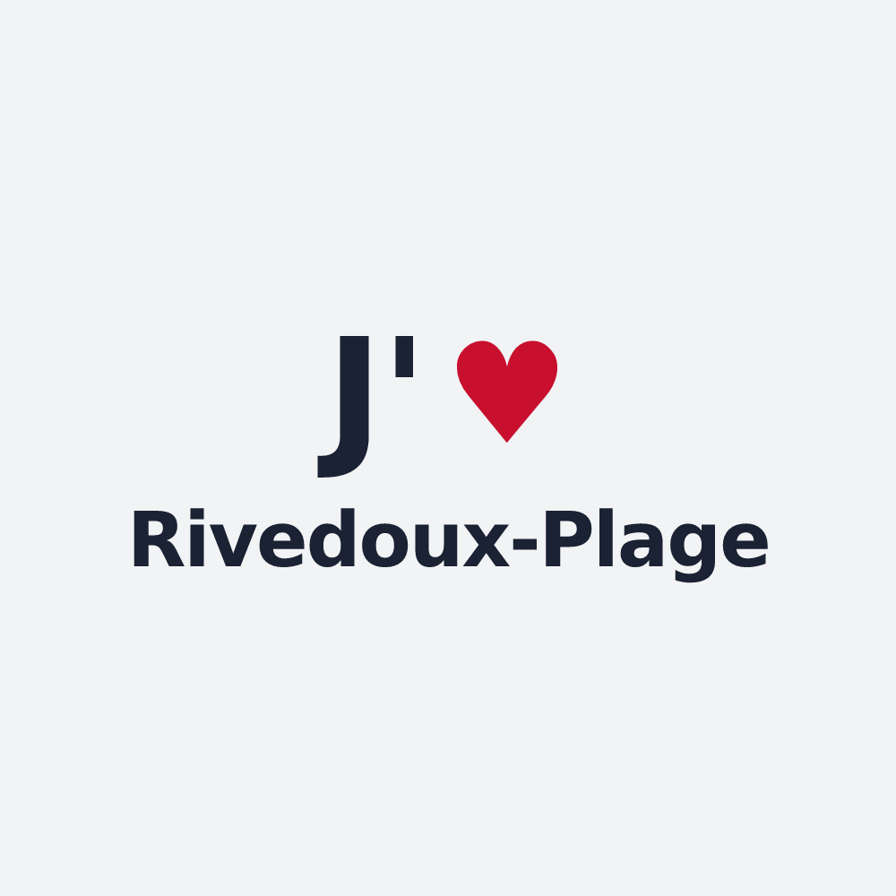 Poster personnalisé Rivedoux-Plage — design J'aime Rivedoux-Plage
