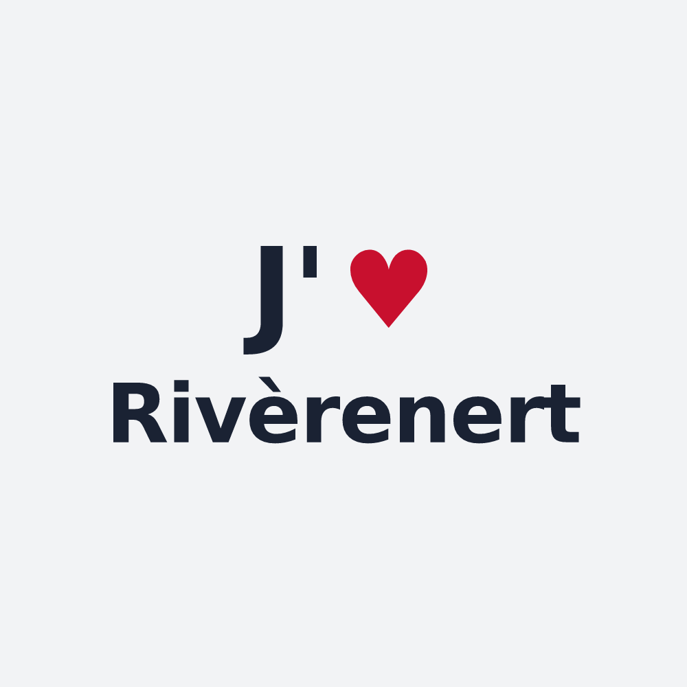 Poster personnalisé Rivèrenert — design J'aime Rivèrenert