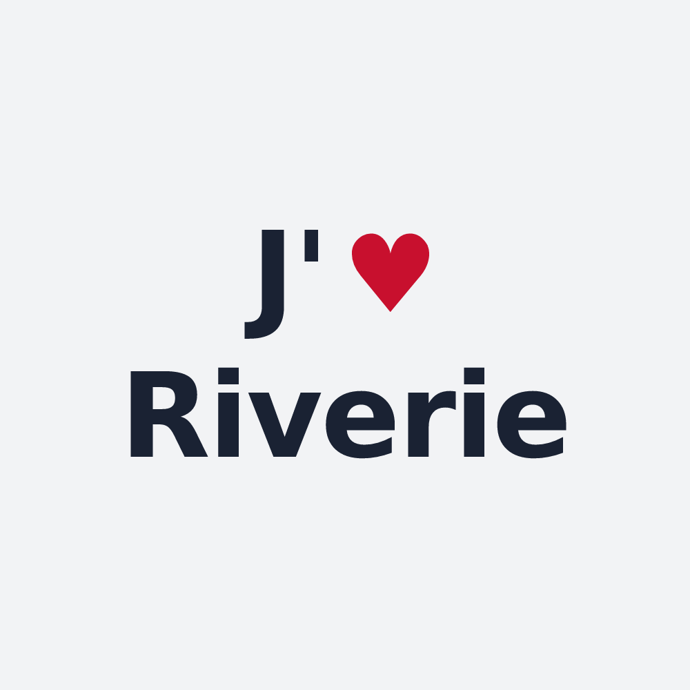 Poster personnalisé Riverie — design J'aime Riverie