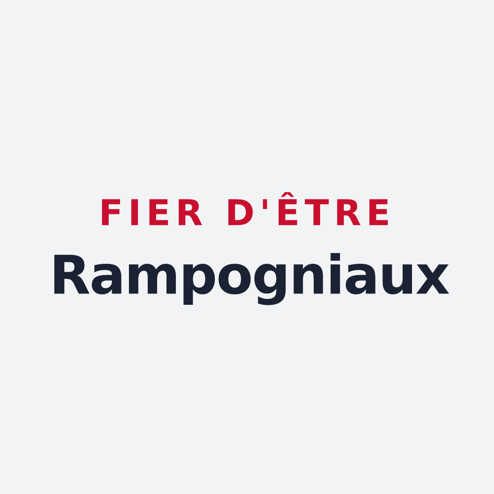 Poster « Fier d'être Rampogniaux » — design pour Riverie