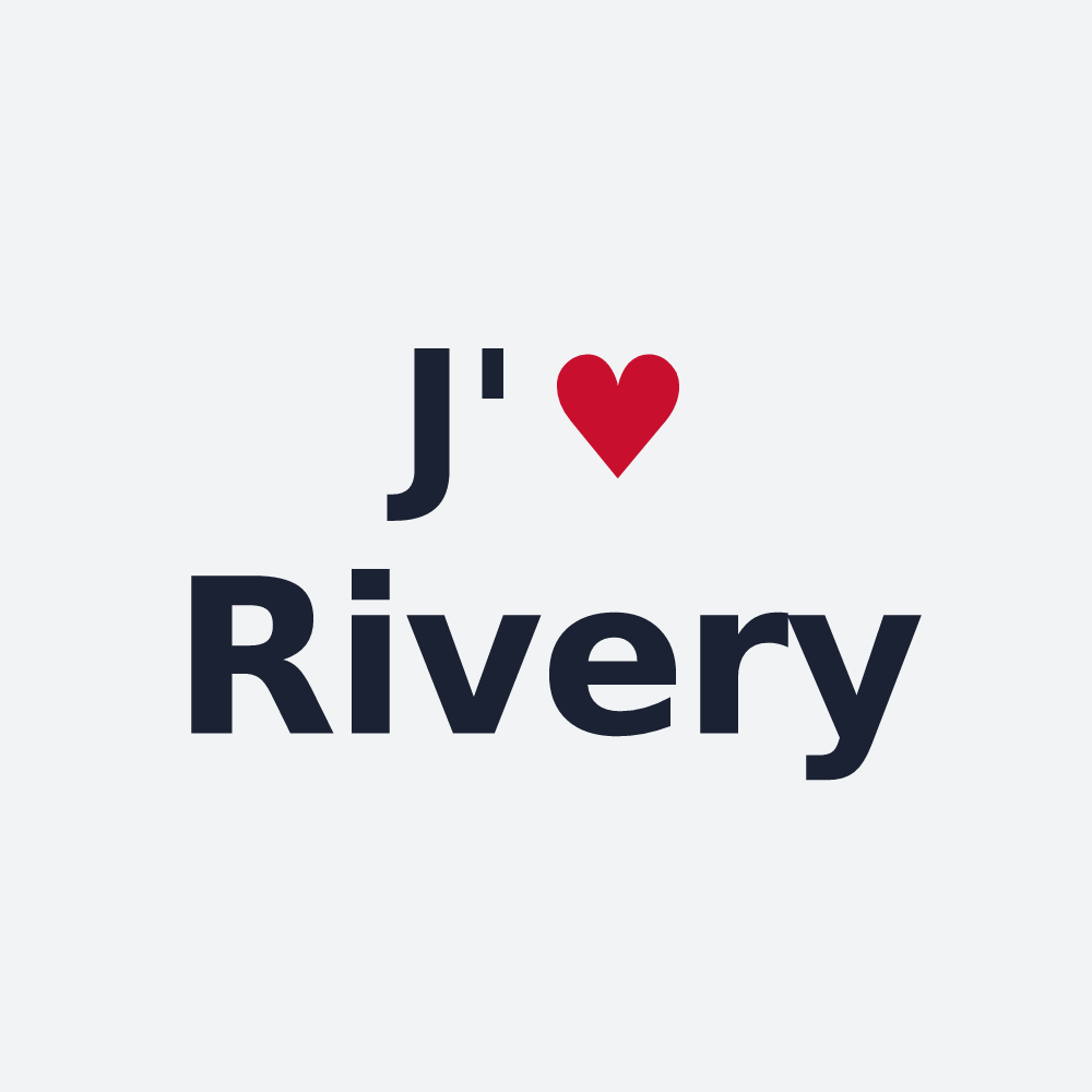 Poster personnalisé Rivery — design J'aime Rivery