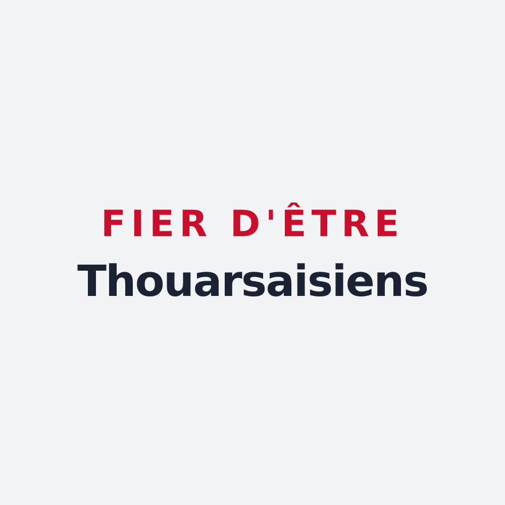 Poster « Fier d'être Thouarsaisiens » — design pour Rives-du-Fougerais