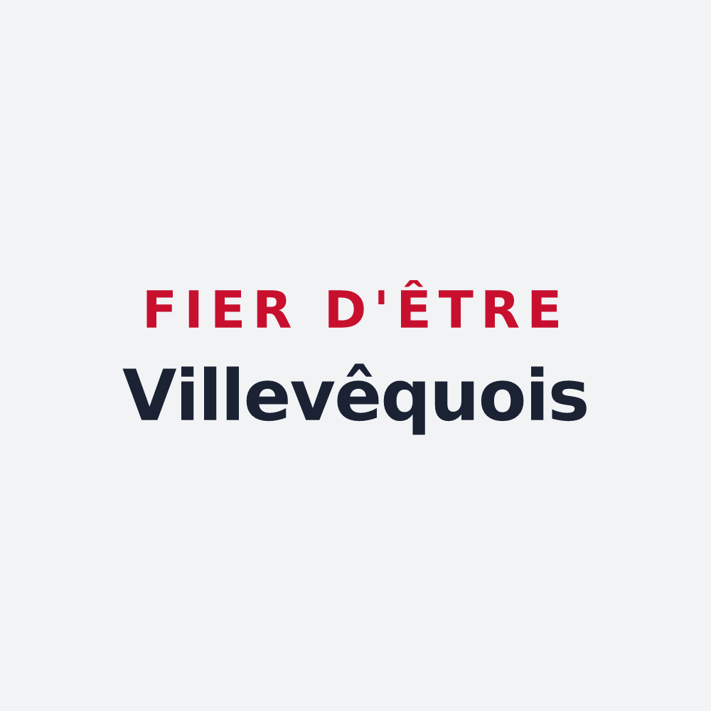 Poster « Fier d'être Villevêquois » — design pour Rives-du-Loir-en-Anjou