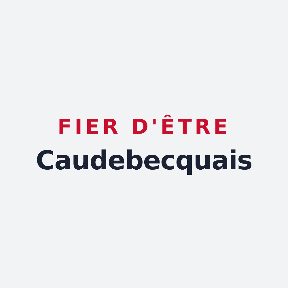 Poster « Fier d'être Caudebecquais » — design pour Rives-en-Seine