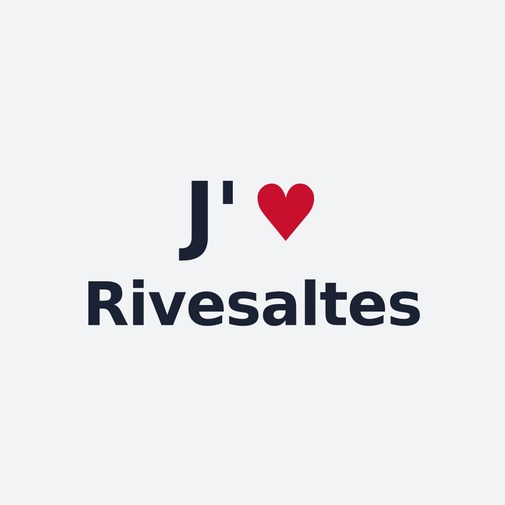 Poster personnalisé Rivesaltes — design J'aime Rivesaltes