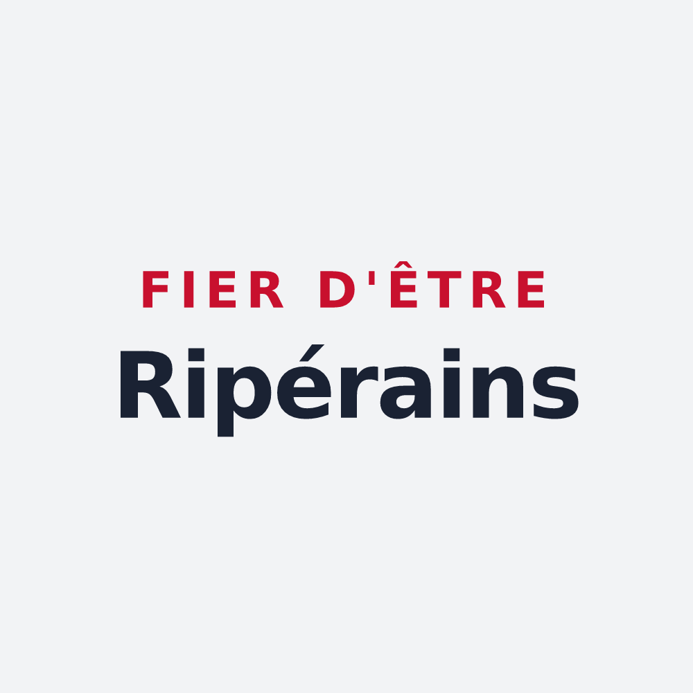 Poster « Fier d'être Ripérains » — design pour Rivière