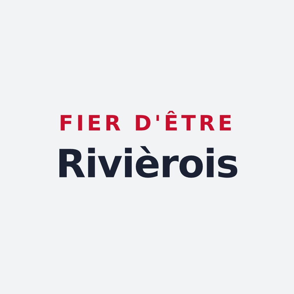 Poster « Fier d'être Rivièrois » — design pour Rivière-les-Fosses