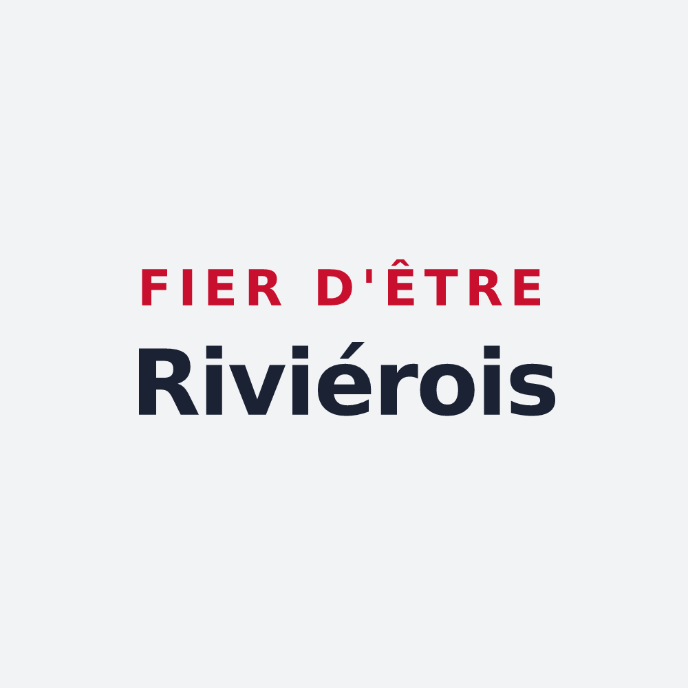 Poster « Fier d'être Riviérois » — design pour Rivière