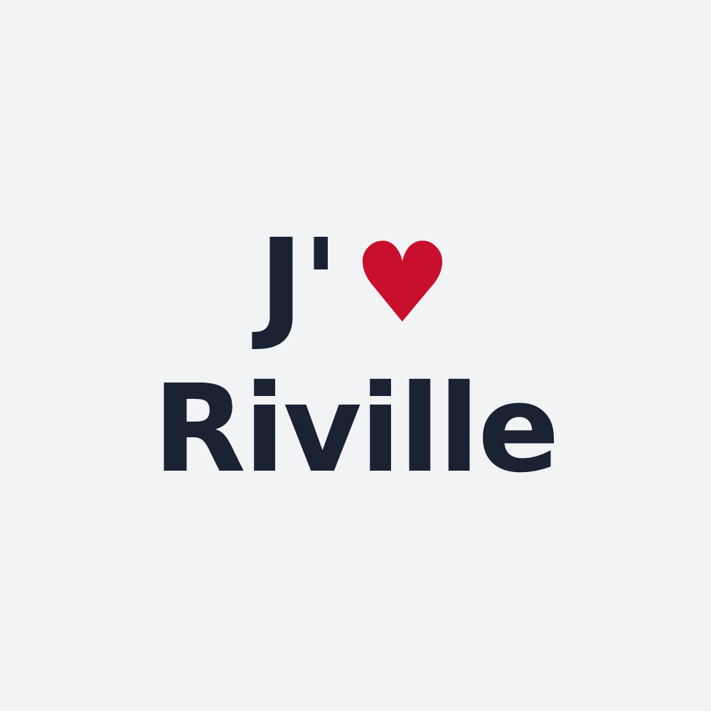 Poster personnalisé Riville — design J'aime Riville