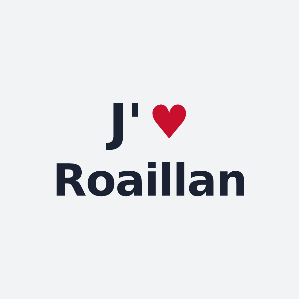 Poster personnalisé Roaillan — design J'aime Roaillan