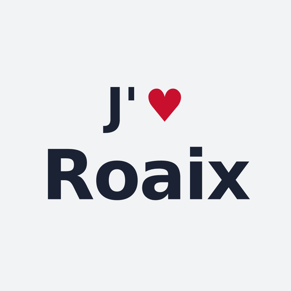 Poster personnalisé Roaix — design J'aime Roaix
