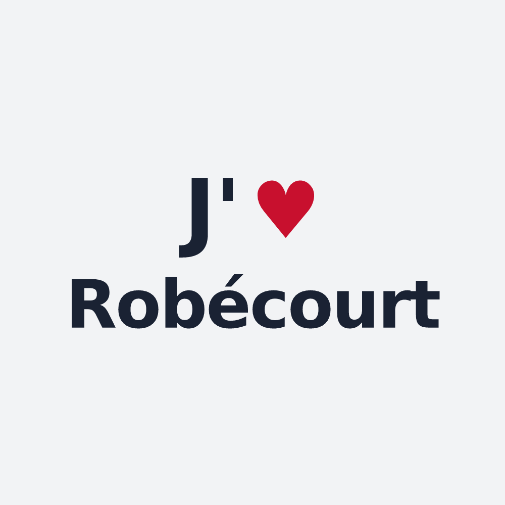 Poster personnalisé Robécourt — design J'aime Robécourt