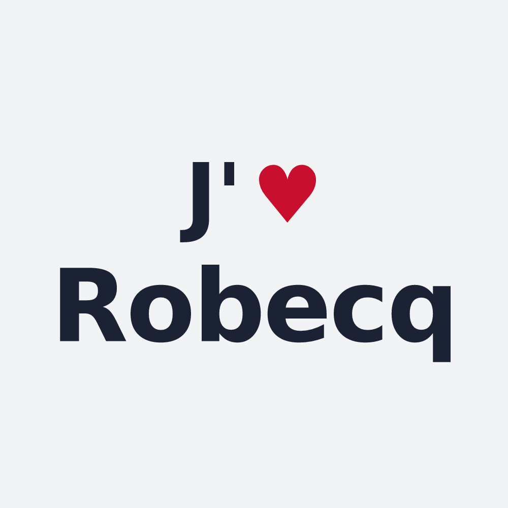 Poster personnalisé Robecq — design J'aime Robecq