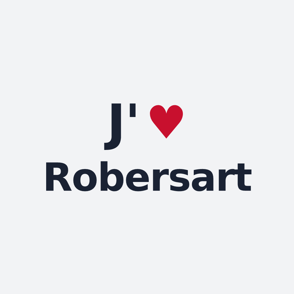 Poster personnalisé Robersart — design J'aime Robersart
