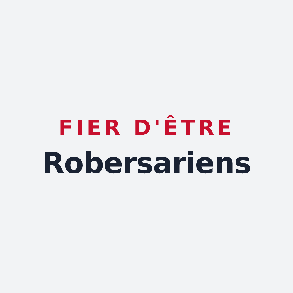 Poster « Fier d'être Robersariens » — design pour Robersart