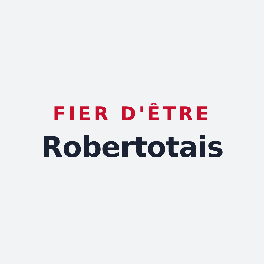 Poster « Fier d'être Robertotais » — design pour Robertot