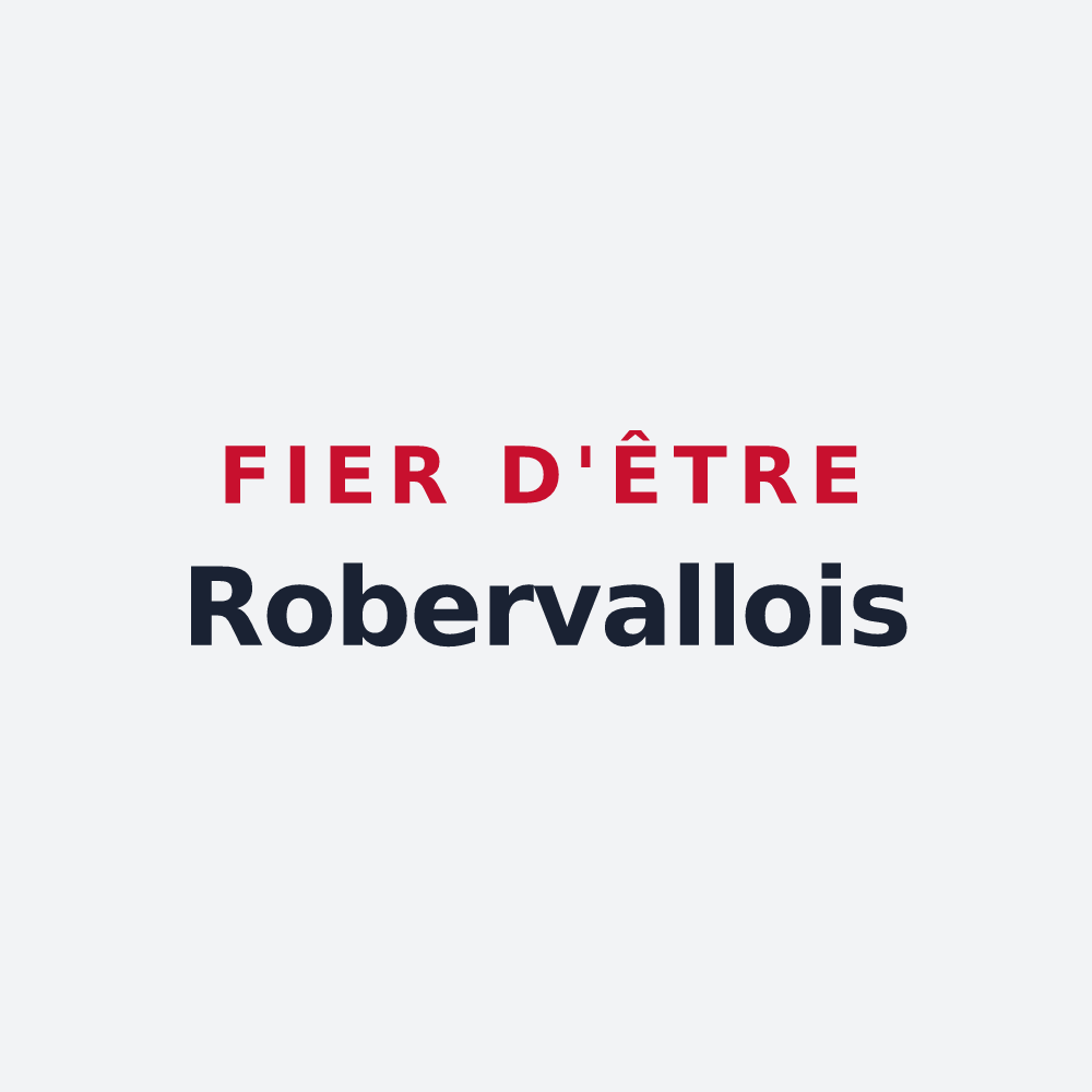 Poster « Fier d'être Robervallois » — design pour Roberval