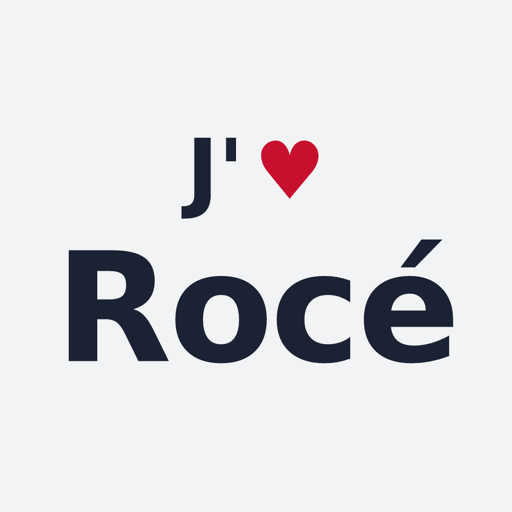 Poster personnalisé Rocé — design J'aime Rocé
