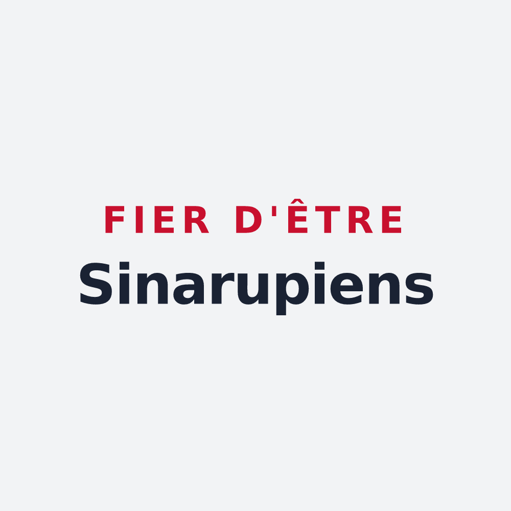 Poster « Fier d'être Sinarupiens » — design pour Rochechinard